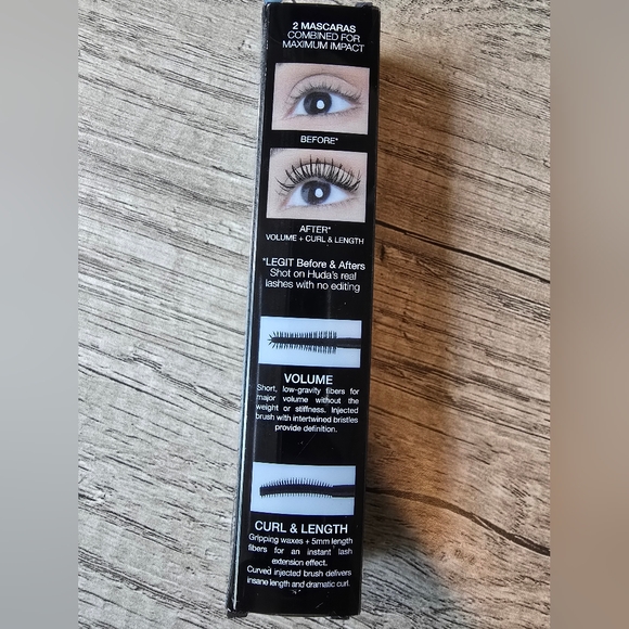 Huda Beauty Legit Lashes Black Mascara with Curved Brush and Sleek Design - Picture 6 of 6